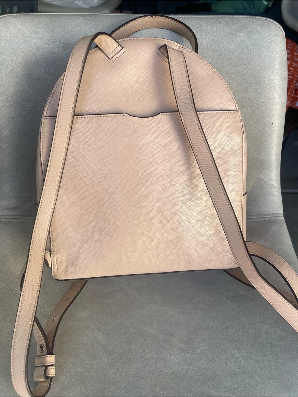 kate spade Pink Leather Dome Backpack with Heart Charm